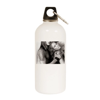 Jennifer Lopez White Water Bottle With Carabiner