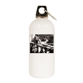 Jennifer Lopez White Water Bottle With Carabiner