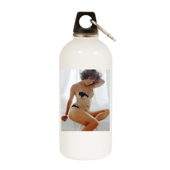 Jennifer Lopez White Water Bottle With Carabiner