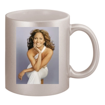 Jennifer Lopez 11oz Metallic Silver Mug