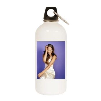 Jennifer Lopez White Water Bottle With Carabiner