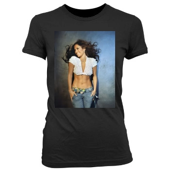Jennifer Lopez Women's Junior Cut Crewneck T-Shirt