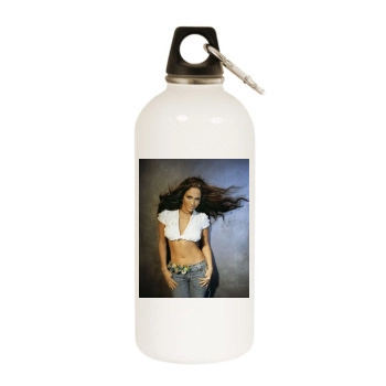 Jennifer Lopez White Water Bottle With Carabiner