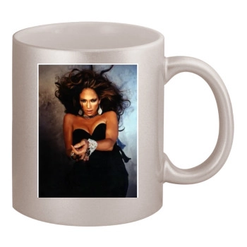 Jennifer Lopez 11oz Metallic Silver Mug