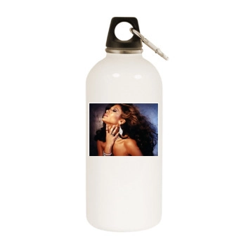 Jennifer Lopez White Water Bottle With Carabiner