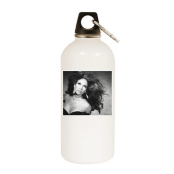 Jennifer Lopez White Water Bottle With Carabiner