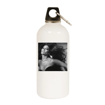 Jennifer Lopez White Water Bottle With Carabiner