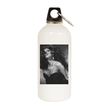 Jennifer Lopez White Water Bottle With Carabiner