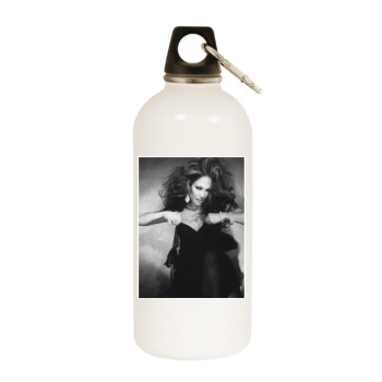 Jennifer Lopez White Water Bottle With Carabiner