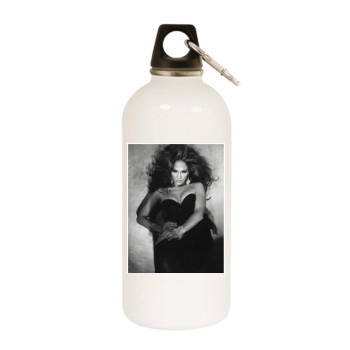 Jennifer Lopez White Water Bottle With Carabiner