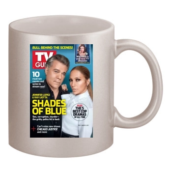 Jennifer Lopez 11oz Metallic Silver Mug