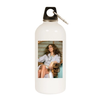 Jennifer Lopez White Water Bottle With Carabiner