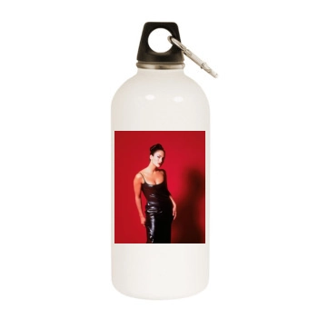 Jennifer Lopez White Water Bottle With Carabiner