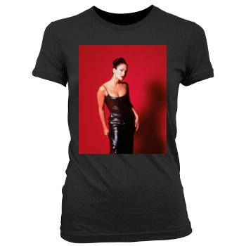 Jennifer Lopez Women's Junior Cut Crewneck T-Shirt