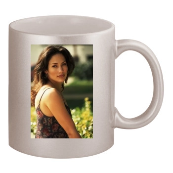 Jennifer Lopez 11oz Metallic Silver Mug