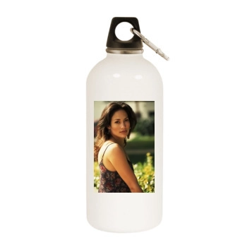 Jennifer Lopez White Water Bottle With Carabiner