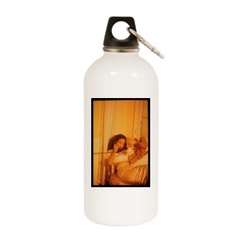 Jennifer Lopez White Water Bottle With Carabiner