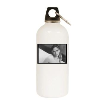 Jennifer Lopez White Water Bottle With Carabiner