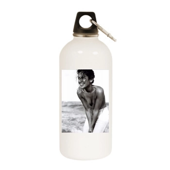 Jennifer Lopez White Water Bottle With Carabiner