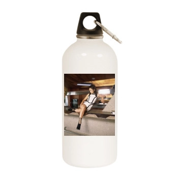 Jennifer Lopez White Water Bottle With Carabiner