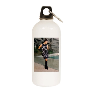 Jennifer Lopez White Water Bottle With Carabiner