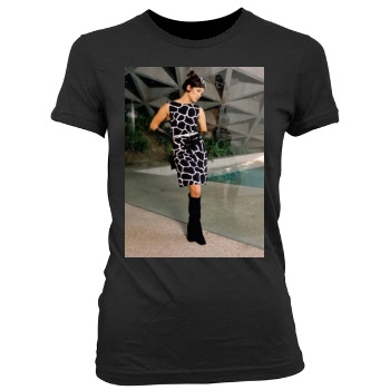 Jennifer Lopez Women's Junior Cut Crewneck T-Shirt