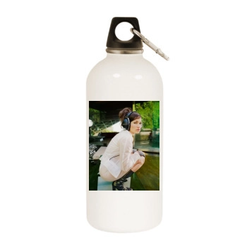 Jennifer Lopez White Water Bottle With Carabiner