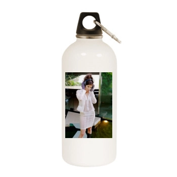 Jennifer Lopez White Water Bottle With Carabiner