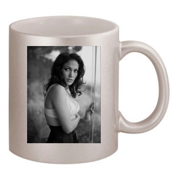 Jennifer Lopez 11oz Metallic Silver Mug