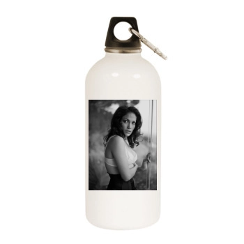 Jennifer Lopez White Water Bottle With Carabiner