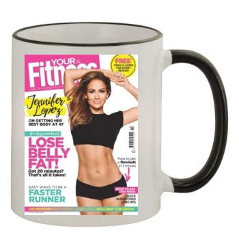 Jennifer Lopez 11oz Colored Rim & Handle Mug