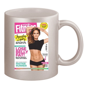 Jennifer Lopez 11oz Metallic Silver Mug