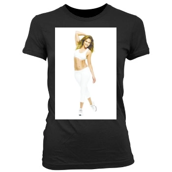 Jennifer Lopez Women's Junior Cut Crewneck T-Shirt