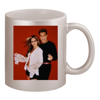 Jennifer Lopez 11oz Metallic Silver Mug