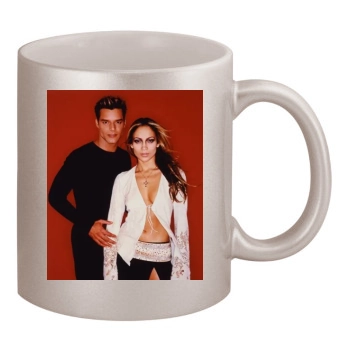 Jennifer Lopez 11oz Metallic Silver Mug