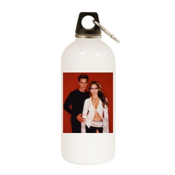 Jennifer Lopez White Water Bottle With Carabiner