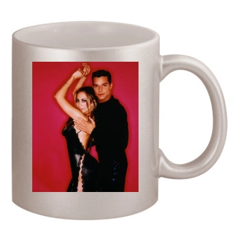 Jennifer Lopez 11oz Metallic Silver Mug