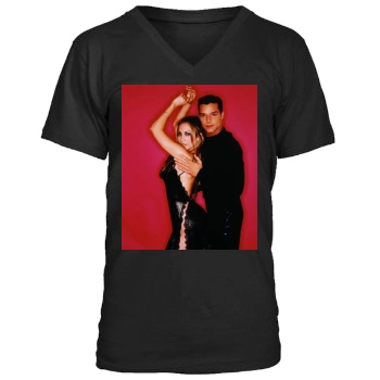 Jennifer Lopez Men's V-Neck T-Shirt