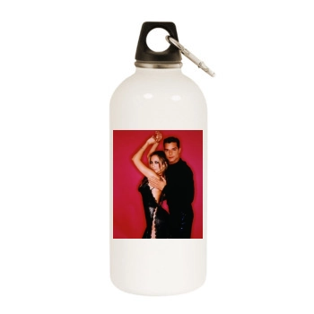 Jennifer Lopez White Water Bottle With Carabiner