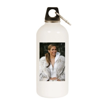 Jennifer Lopez White Water Bottle With Carabiner