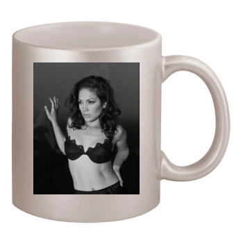 Jennifer Lopez 11oz Metallic Silver Mug