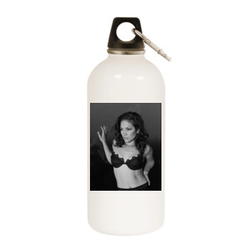 Jennifer Lopez White Water Bottle With Carabiner