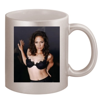 Jennifer Lopez 11oz Metallic Silver Mug