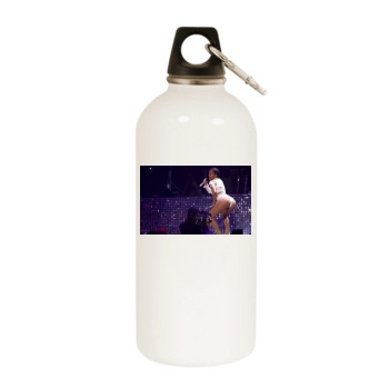 Jennifer Lopez White Water Bottle With Carabiner