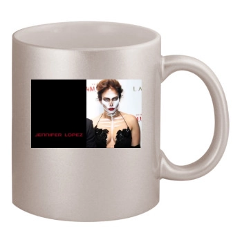 Jennifer Lopez 11oz Metallic Silver Mug