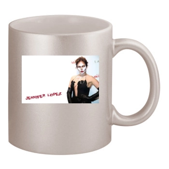 Jennifer Lopez 11oz Metallic Silver Mug