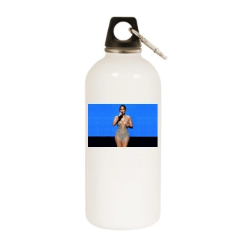 Jennifer Lopez White Water Bottle With Carabiner