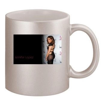 Jennifer Lopez 11oz Metallic Silver Mug