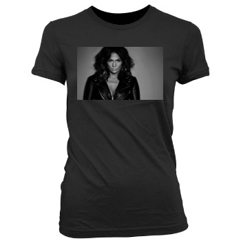 Jennifer Lopez Women's Junior Cut Crewneck T-Shirt