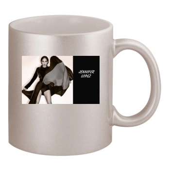 Jennifer Lopez 11oz Metallic Silver Mug